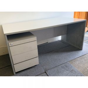 Grey Desks 1600mm X 800mm The Office Furniture Company